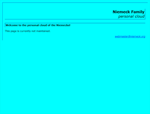 Tablet Screenshot of niemeck.org